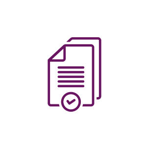 Safer Infusion Systems, Inc. Document icon with a checkmark symbol.